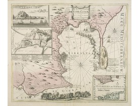 COVENS, J./ MORTIER, C. -  De Haven en Straat von Gibraltar, Niewlyks getekend, en in`t licht gebracht door Johannes Covens en Cornelis Mortier tot Amsterdam. COVENS, J./ MORTIER, C. -  De Haven en Straat von Gibraltar, Niewlyks getekend, en in`t licht gebracht door Johannes Covens en Cornelis Mortier tot Amsterdam.