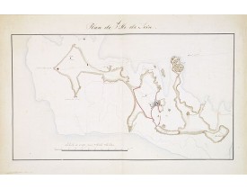 FREMINVILLE, Christophe-Paulin de La Poix, chevalier de) -  Plan de l'Ile de Sein.