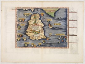 PTOLEMY, C. -  Taprobana Ins. Tabula XII Asiae. [Sri Lanka.]
