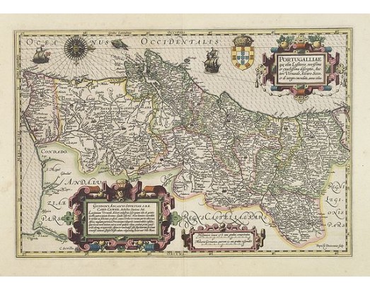 MERCATOR,G./ HONDIUS,J. - Portugalliae que olim Lusitania.. MERCATOR,G./ HONDIUS,J. - Portugalliae que olim Lusitania..