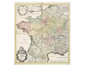 COVENS, J. / MORTIER, C. -  Carte particulière des postes de France. . . COVENS, J. / MORTIER, C. -  Carte particulière des postes de France. . .