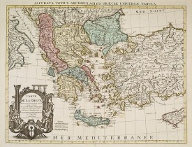 COVENS, J. / MORTIER, C. -  Carte de la Grece dressée sur un grand nombre de memoires. . .