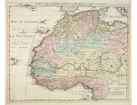 COVENS, J. / MORTIER, C. -  Carte de la Barbarie de la Nigritie et de la Guinée..