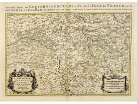 JAILLOT, H. / MORTIER, P. -  Seconde partie du gouvernement general de l'Isle de France. . .