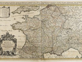JAILLOT, H. / MORTIER, P. -  Le royaume de France distingue suivant l'étendue de toutes ses provinces. . .