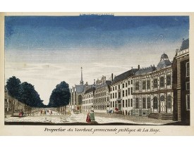 MONDHARE, L. J. -  Perspective du Voorhout, promenade publique de La Haye.