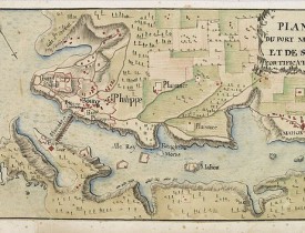 ANONYME -  Plan du Port Mahon et de ses fortifications.