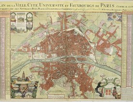DE FER, N. -  Plan de la ville, cite universite et fauxbourgs de Paris comme il est jourddhuy. . .