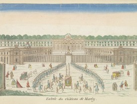 BASSET -  Entree du château de Marly.