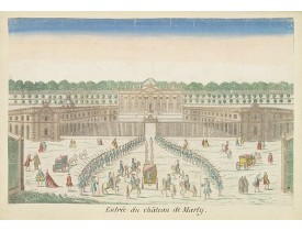 BASSET -  Entree du château de Marly.