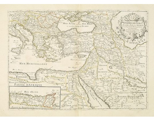 DU VAL, P. - L'Empire des Turcs en Europe, en Asie et en Afrique. DU VAL, P. - L'Empire des Turcs en Europe, en Asie et en Afrique.