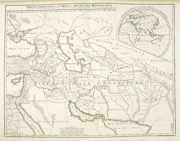 VAUGONDY, G. / DELAMARCHE, F./ DIEN, Ch. - Partie Orientale de la Carte des Anciennes Monarchies. . . VAUGONDY, G. / DELAMARCHE, F./ DIEN, Ch. - Partie Orientale de la Carte des Anciennes Monarchies. . .