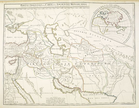 VAUGONDY, G. / DELAMARCHE, F./ DIEN, Ch. -  Partie Orientale de la Carte des Anciennes Monarchies. . .