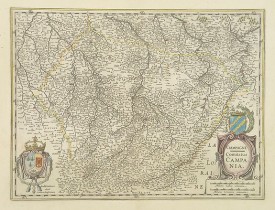 JANSSONIUS, J. -  Champagne Comitatus Campania.