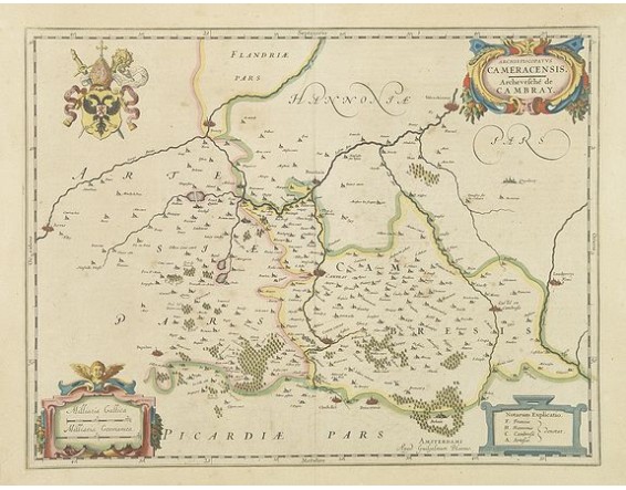 BLAEU, W. - Archiepiscopatus Cameracensis. Archevesché de Cambray. BLAEU, W. - Archiepiscopatus Cameracensis. Archevesché de Cambray.