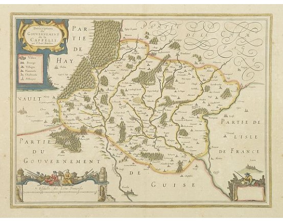 JANSSON, J. - Description du Gouvernement de La Cappelle. Par P. Petit Bourbon. JANSSON, J. - Description du Gouvernement de La Cappelle. Par P. Petit Bourbon.