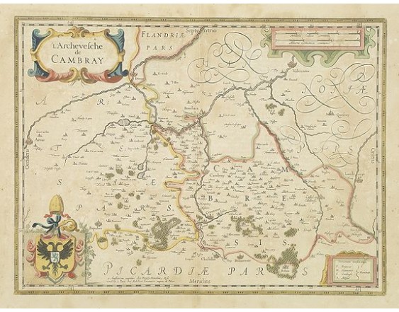HONDIUS, H. - L'Archevesche de Cambray. HONDIUS, H. - L'Archevesche de Cambray.