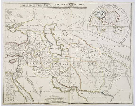 VAUGONDY, G. / DELAMARCHE, F. / DIEN, Ch. -  Partie Orientale de la Carte des Anciennes Monarchies. . .