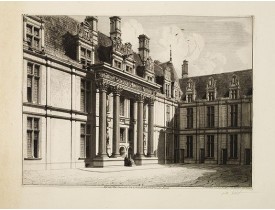 ROCHEBRUNE de, O. G. -  Ecouen façade des esclaves de Michel Ange. ROCHEBRUNE de, O. G. -  Ecouen façade des esclaves de Michel Ange.