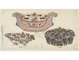 FOURMAINTRAUX, G. -  Design for Porcelain bowls. FOURMAINTRAUX, G. -  Design for Porcelain bowls.