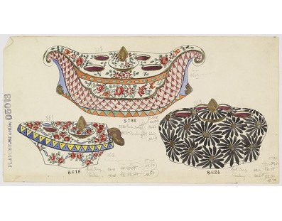 FOURMAINTRAUX, G. -  Design for Porcelain bowls.