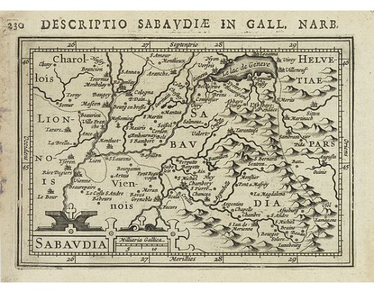 BERTIUS, P. / HONDIUS, J. - Sabaudia. BERTIUS, P. / HONDIUS, J. - Sabaudia.