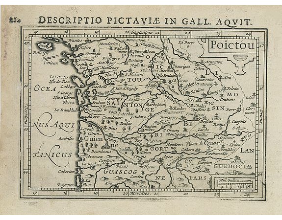 BERTIUS, P. / HONDIUS, J. - Poictou. BERTIUS, P. / HONDIUS, J. - Poictou.