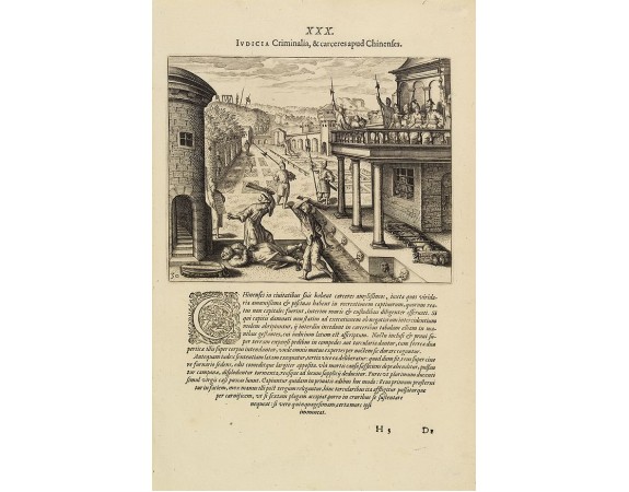 DE BRY, Th. - Punishment of a criminal in China DE BRY, Th. - Punishment of a criminal in China