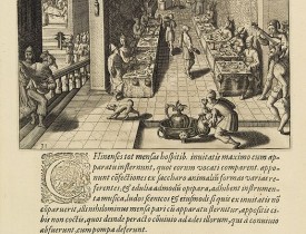 DE BRY, Th. -  Feast of China.