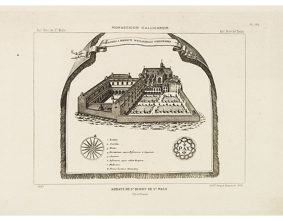 PEIGNE-DELACOURT, A. -  Abbaye de St Benoit de St. Malo.