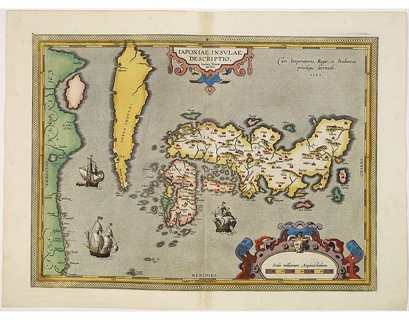 ORTELIUS, A. - IAPONIAE INSULAE DESCRIPTIO.Ludoico Teisera auctore. ORTELIUS, A. - IAPONIAE INSULAE DESCRIPTIO.Ludoico Teisera auctore.