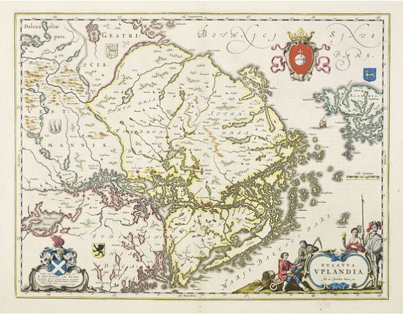 BLAEU, J. & C. - Ducatus Uplandia. BLAEU, J. & C. - Ducatus Uplandia.