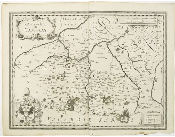 HONDIUS, H. - L'Archevesche de Cambray. HONDIUS, H. - L'Archevesche de Cambray.