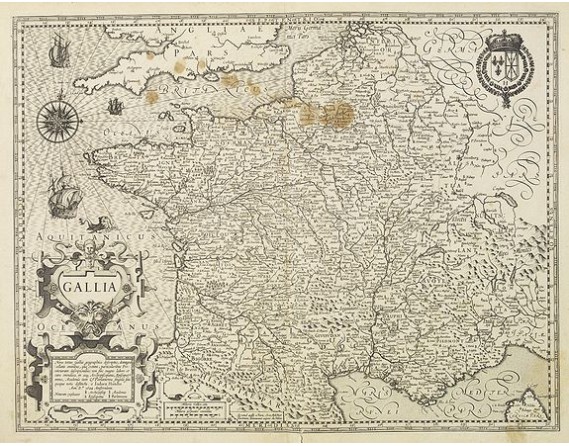 MERCATOR,G./ HONDIUS,J. - Gallia. MERCATOR,G./ HONDIUS,J. - Gallia.