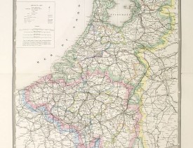 GRANGER, E. -  Carte de Belgique et Hollande.