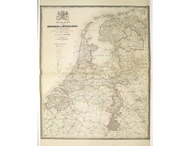 WITKAMP, P. H. -  Nieuwe kaart van het Koningrijk der Nederlanden. WITKAMP, P. H. -  Nieuwe kaart van het Koningrijk der Nederlanden.