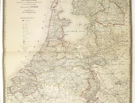 WITKAMP, P. H. -  Nieuwe kaart van het Koningrijk der Nederlanden.