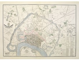 TESSARO, F. -  Plan de la ville d'Anvers et de son agrandissement général.