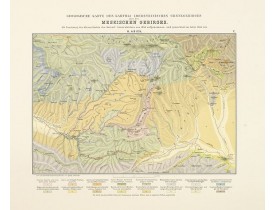 ABICH, H. -  Geologische Karte des Karthli-Imerethinischen Grenzgebirges oder des Meskischen.