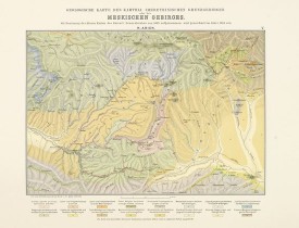 ABICH, H. -  Geologische Karte des Karthli-Imerethinischen Grenzgebirges oder des Meskischen.