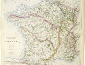 LOGEROT, A. / VUILLEMIN, A. -  Nouvelle carte physique des voies navigables de la France.