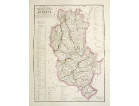LOGEROT, A. / NOELLAT, J. B. -  Nouvelle Carte topographique et statistique du département du Rhône. LOGEROT, A. / NOELLAT, J. B. -  Nouvelle Carte topographique et statistique du département du Rhône.