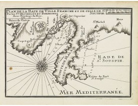 MICHELOT, H. / BREMOND, L. -  Plan de la Baye de Ville Franche et de celle de St. Souspir. (Villefranche-sur-Mer) MICHELOT, H. / BREMOND, L. -  Plan de la Baye de Ville Franche et de celle de St. Souspir. (Villefranche-sur-Mer)