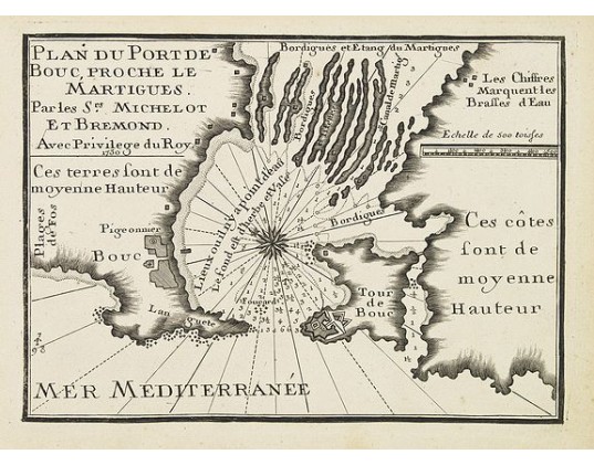 MICHELOT, H. / BREMOND, L. - Plan du Port de Bouc, proche le Martigues. MICHELOT, H. / BREMOND, L. - Plan du Port de Bouc, proche le Martigues.