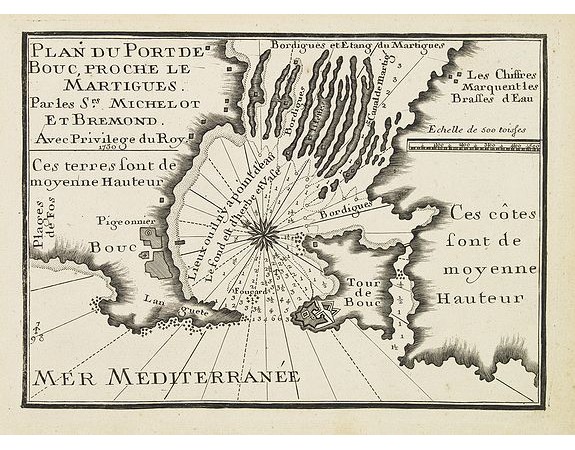 MICHELOT, H. / BREMOND, L. -  Plan du Port de Bouc, proche le Martigues.