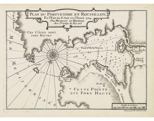 MICHELOT, H. / BREMOND, L. - Plan du Port Vendre en Roussillon. . . MICHELOT, H. / BREMOND, L. - Plan du Port Vendre en Roussillon. . .
