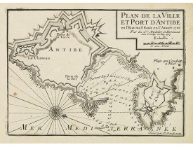 MICHELOT, H. / BREMOND, L. -  Plan de la Ville et Port d'Antibe. MICHELOT, H. / BREMOND, L. -  Plan de la Ville et Port d'Antibe.
