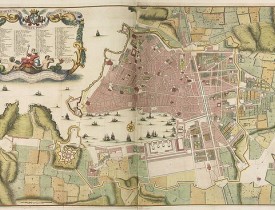 RAZAUD / VISSCHER, N. -  Plan géometral de la ville citadelles port et arcenaux de Marseille.