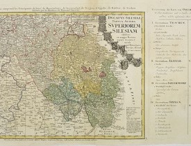 HOMANN HEIRS. -  Ducatus Silesiae Tabula Altera Superiorem Silesiam exhibens ex mappa Hasiana majore desumpta et excusa per Homannianos HeredesNorimb. Anno 1746.