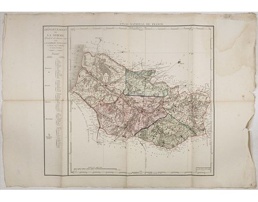 CHANLAIRE, P-G. / & DUMEZ, P. - Département de la Somme décrété le 26 janvier 1790. CHANLAIRE, P-G. / & DUMEZ, P. - Département de la Somme décrété le 26 janvier 1790.